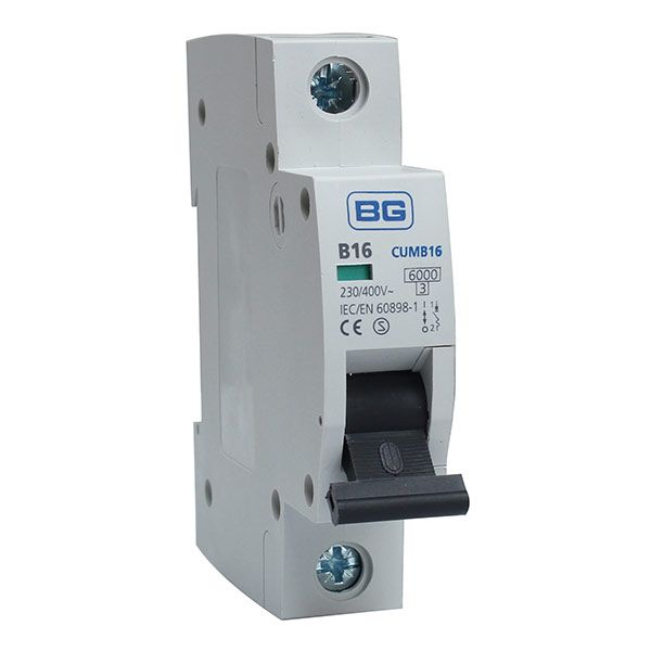 BG MCB Single Pole, 16A, Breaking Capacity 6kA