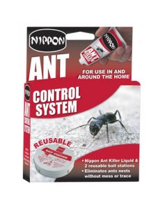 Nippon Ant Control System - 2 traps +  25g Ant Killer Liquid 